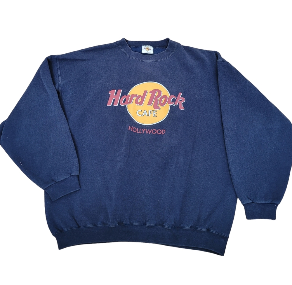 Vintage Hard Rock Cafe Hollywood Crewneck Sweat Shirt